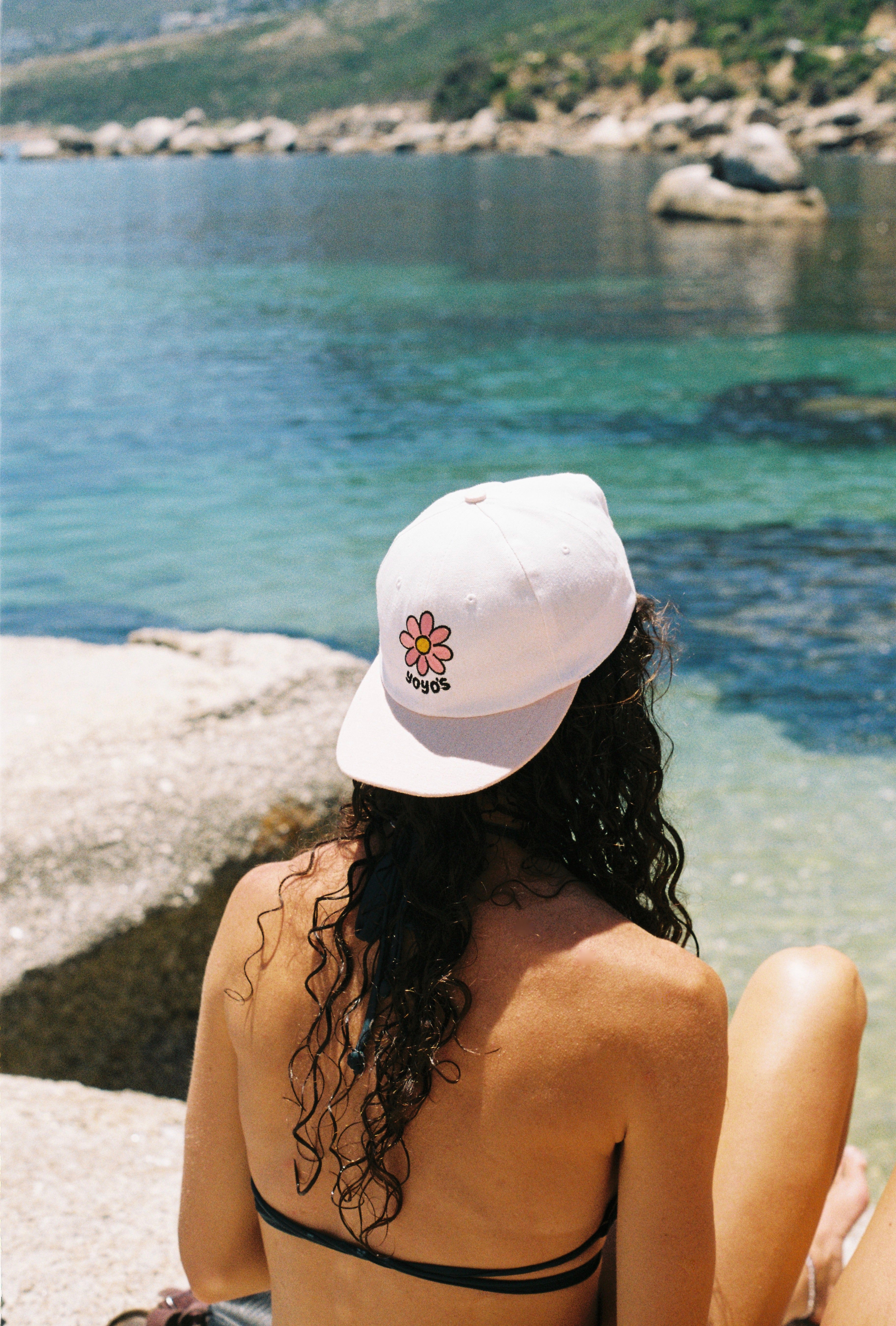 Pink Daisy Cap